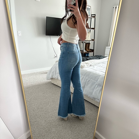 Altar’d State Distressed Flare Jeans - Picture 4 of 7